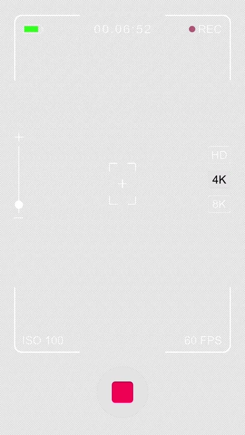 Vertical video recorder interface on transparent background Stock-Footage 311492249