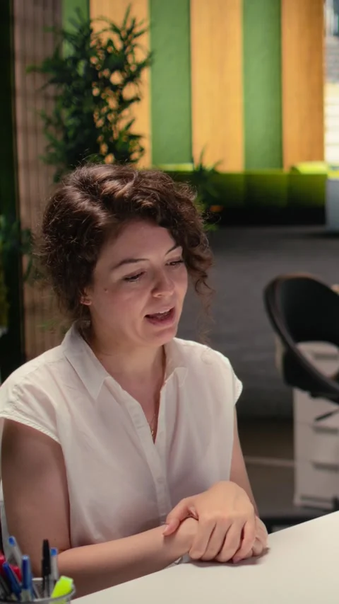 Vertical Video Recruitment process with CV document evaluation in a corporate Stock Footage 318046010