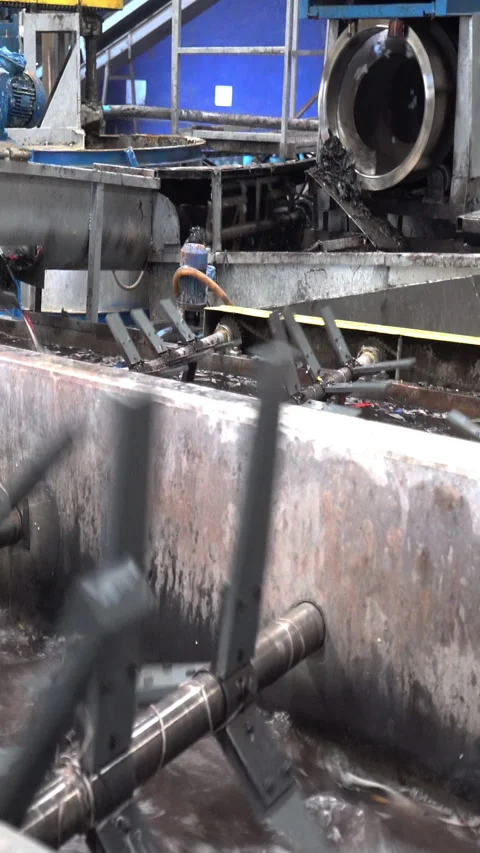 Vertical Video Recycling, Plastic separation Stock Footage 310053482