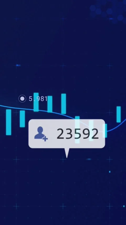 Vertical video: On refresh bars unfolding, trend line moving while callouts Stock Footage 331167198