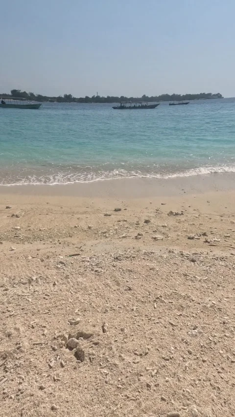 Vertical video of Relaxing personal point of view on a tropical beach Stock-Footage 331948653
