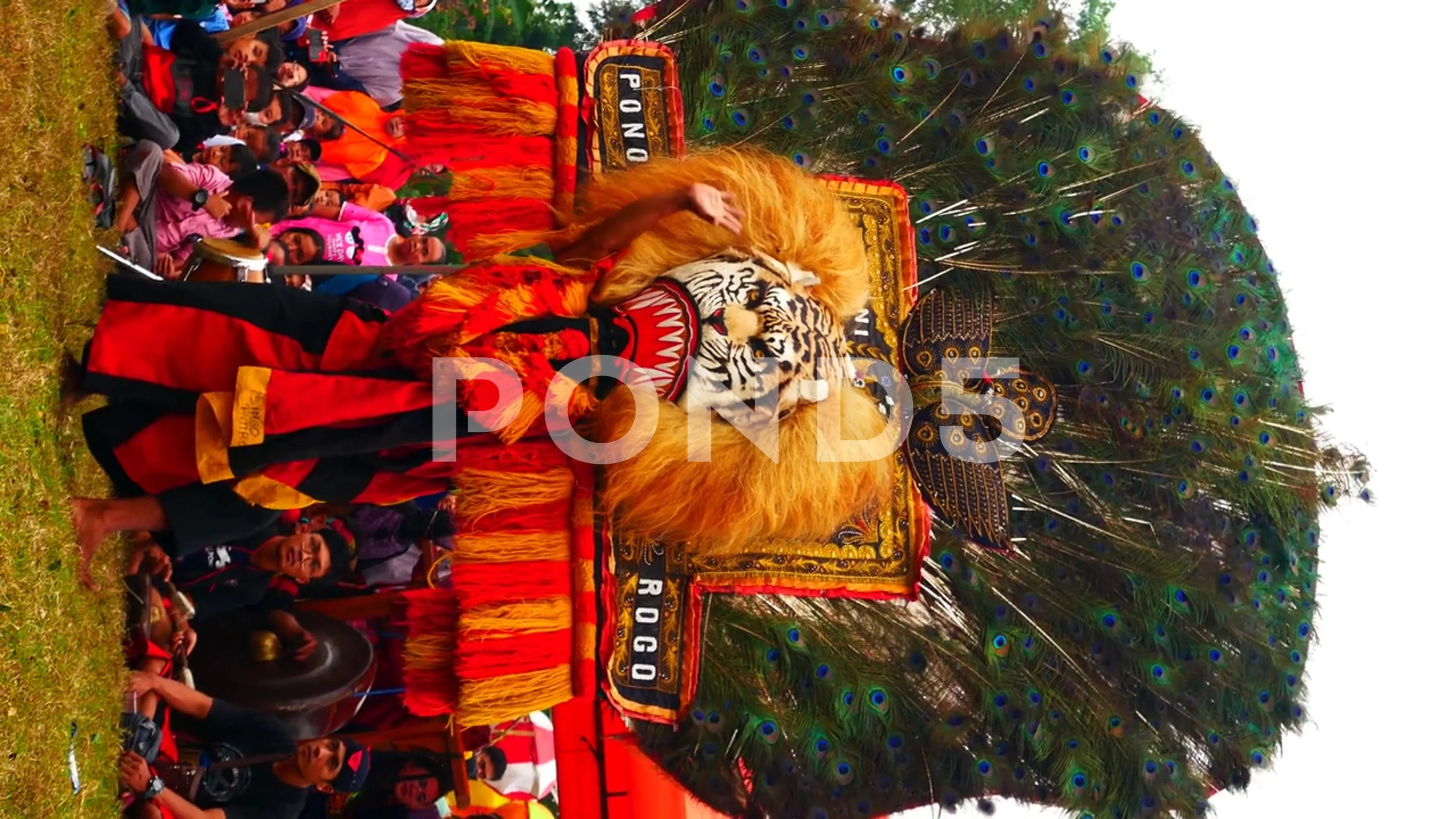 Vertical Video of Reog Ponorogo- traditional dance from Indonesia.