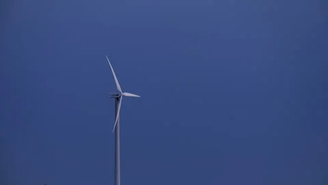 Vertical video. Rotating Wind Generator. Stock Footage 247652584