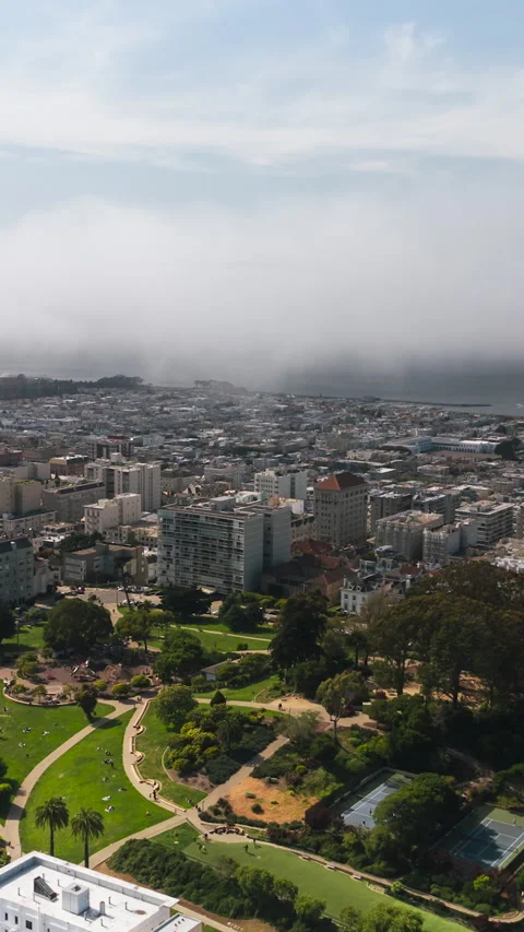 Vertical Video of San Francisco, Vertical Aerial View Shot Video stock 279014568