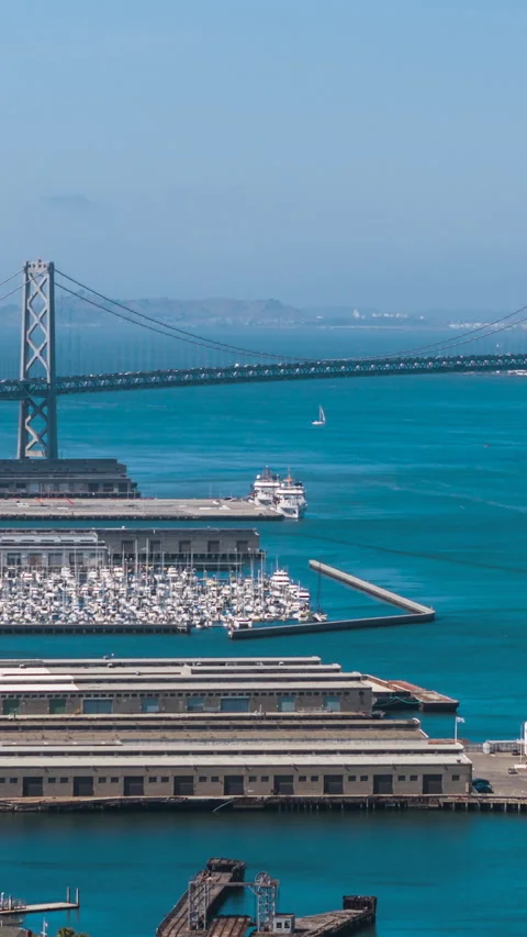 Vertical Video of San Francisco, Vertical Aerial View Shot, California Stock Footage 292746850