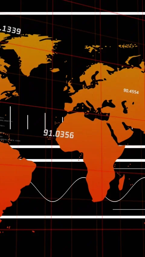 Vertical video: Scan pulse starting map scanning sliding bars and pulsing Stock Footage 328332146