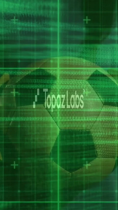 Vertical video: Scrolling code moving grid fading showing TopazLabs logo and hex 库存影片 330580753