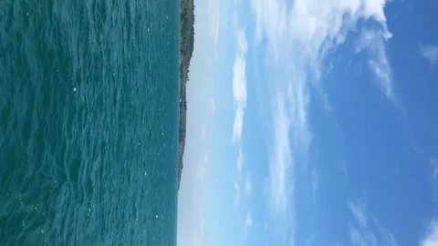 Vertical video. Sea wave on the sandy beach. Stock Footage 101188451