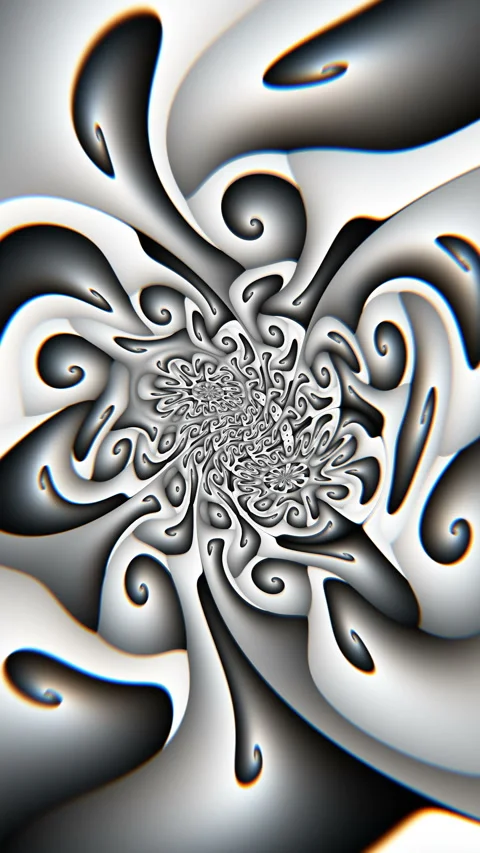 Vertical video seamless animation of black and white waves texture illustration Stock Footage 302091827