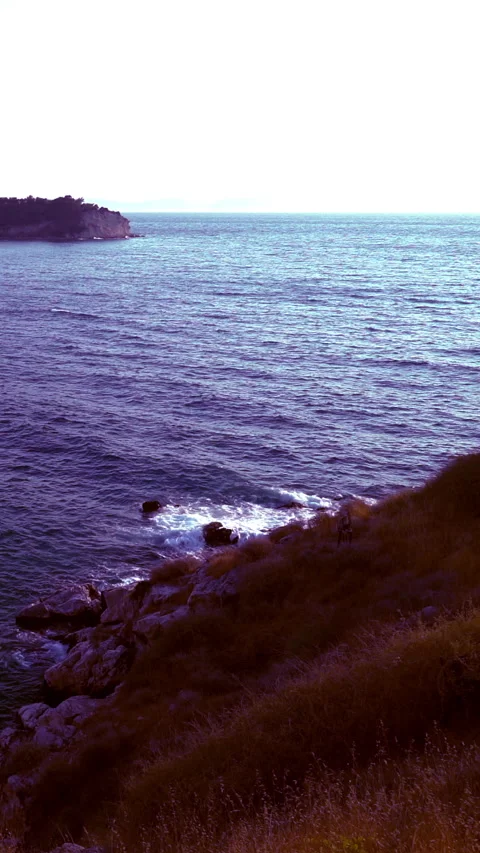 Vertical video, Seaside and waves Stock Footage 283376310