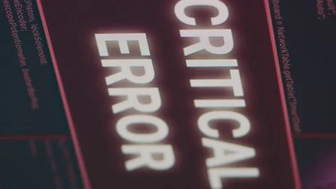 Vertical video: Security breach warning on computer showing critical error 스톡 동영상 220160797