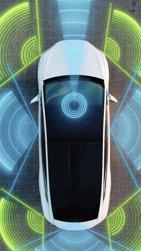 Vertical Video of Self Driving Stock Video Pond5