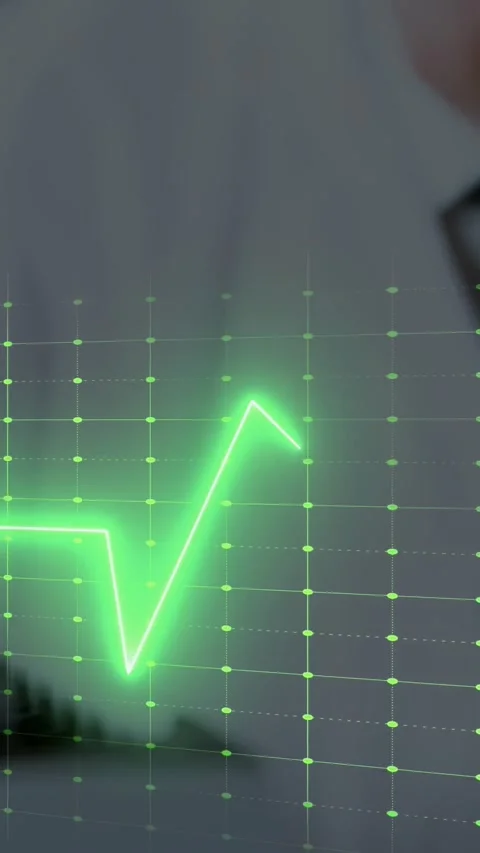 Vertical video: Senior man picking vial, placing in lab rack for test, neon ECG Stock Footage 330542860