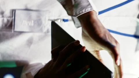 Vertical video Servers doing complex calculations Stock Footage 246391836