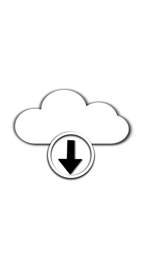 Vertical video showing cloud data storage and connection icon animation. Si.. Video stock 316513310