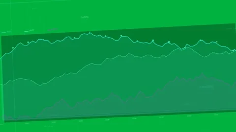 Vertical video: Showing panel causing 3layer chart rising on grid with cyan line Stock Footage 334118490