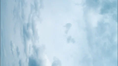 Vertical video. Sky with dark clouds floating across the sky. Video stock 241942423