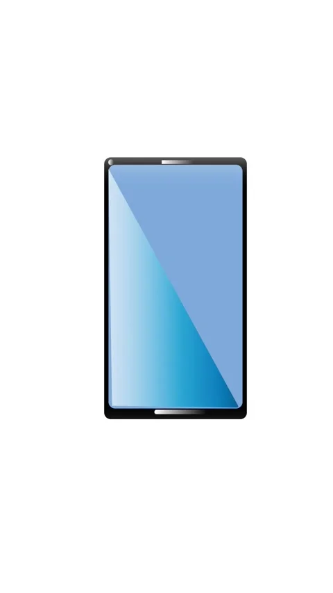Vertical video sleek tablet smartphone mockup for mobile app promo. Blue gr.. Stock Footage 321627743