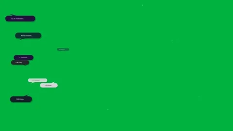 Vertical video: Sliding notif bubble forming badge stack left on dark showing Stock Footage 333907881