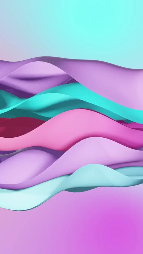 Vertical video: Soft gradient shifting driving ribbons waving and sliding Stock Footage 348384784