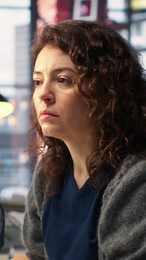 Vertical Video Software developer at agency office coding on her computer, Stock Footage 308490252