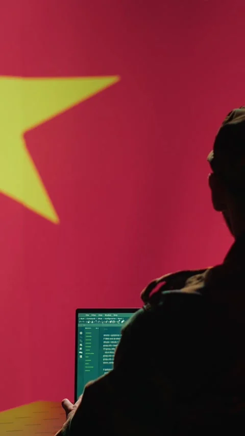 Vertical video Software developer builds algorithms to spread CCP government Stock Footage 278334928