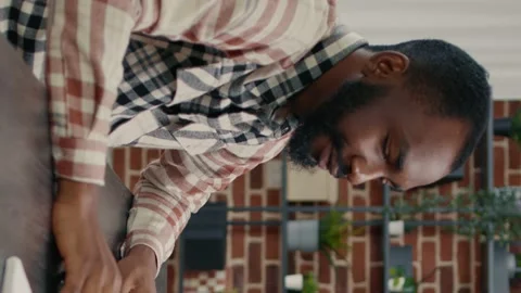 Vertical video Software developer typing programming code on computer keyboard Stock Footage 194148289