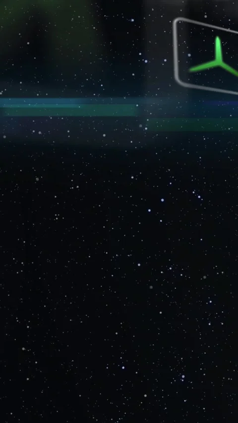 Vertical video: Stars staying static while badge appearing right corner after Stock Footage 329913105