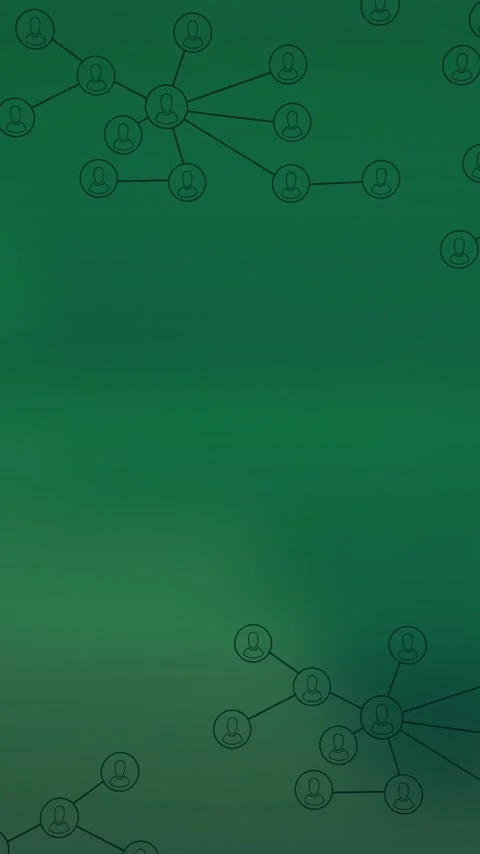 Vertical video: On start network nodes sliding and fading into dense dotted Stock Footage 348496042