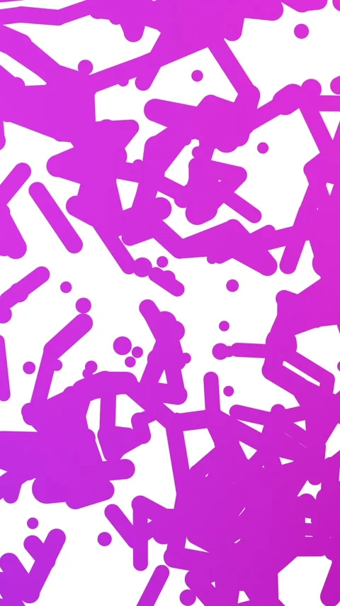 Vertical video: On start, scribble motif shifting and overlapping, changing hue Stock Footage 348491978