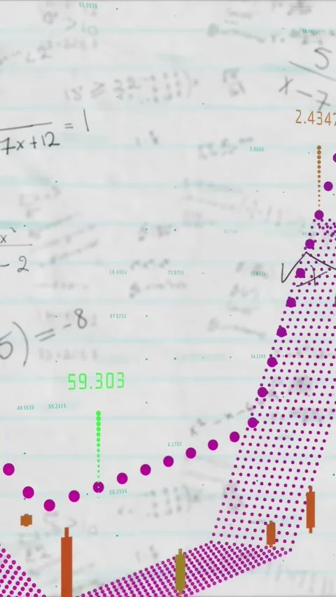 Vertical video: Starting animation, overlays growing on ruled paper, markers Stock Footage 334598835