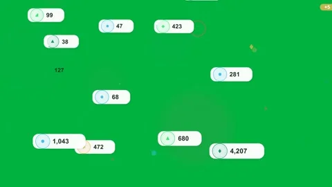 Vertical video: Starting with green disk appearing, nodes and badges sliding, Stock Footage 333972330