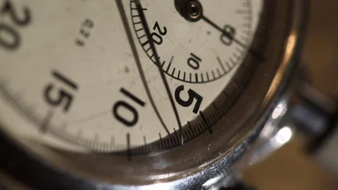 Vertical video, stopwatch macro Stock Footage 165901293