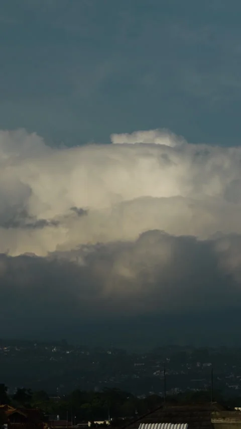 Vertical video - Storm Clouds Stock Footage 331149652