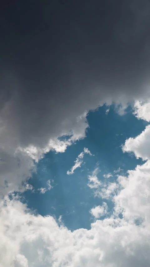 Vertical video - Storm Clouds Timelapse Stock Footage 293728790