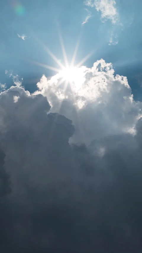 Vertical video - Storm Clouds Timelapse Stock Footage 293728871