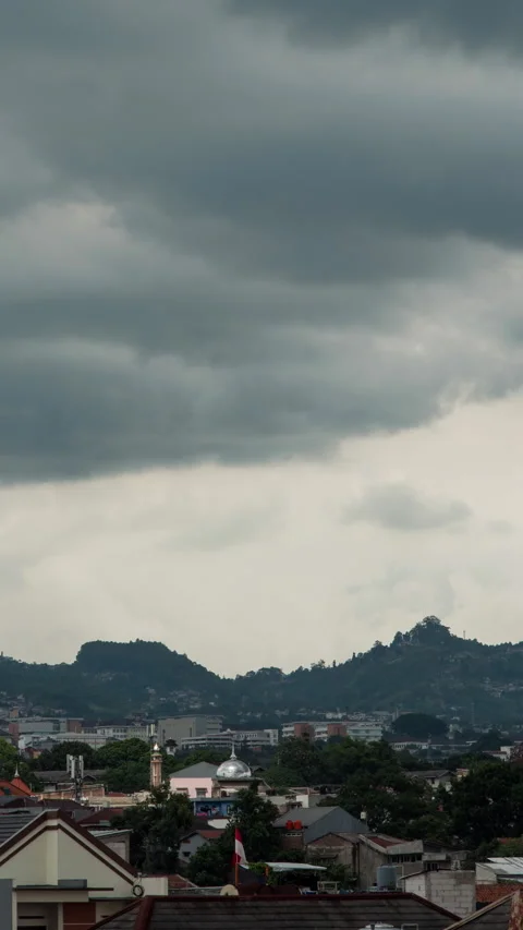 Vertical video - Storm Clouds Timelapse Stock Footage 295940959