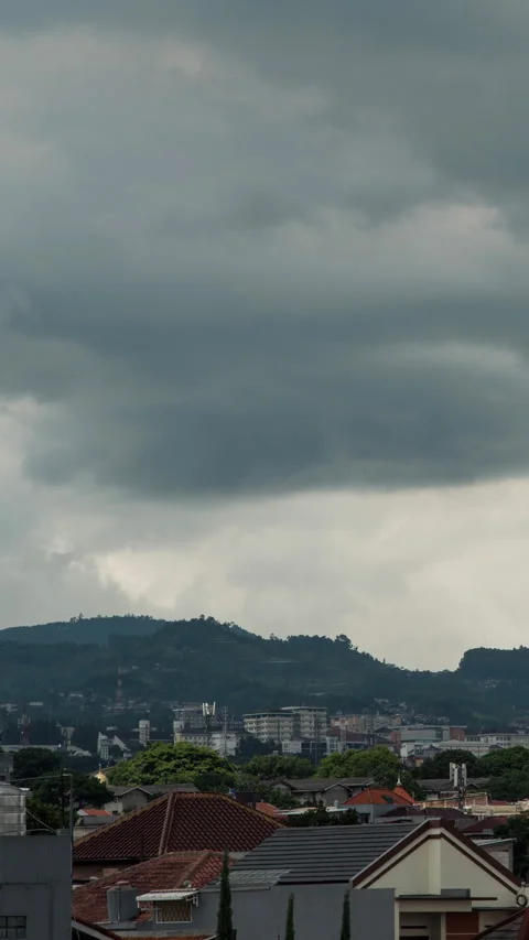 Vertical video - Storm Clouds Timelapse Stock Footage 295941081