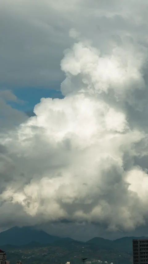 Vertical video - Storm Clouds Timelapse Stock Footage 297495564