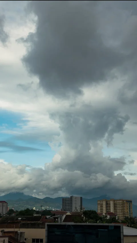 Vertical video - Storm Clouds Timelapse Stock Footage 297495824