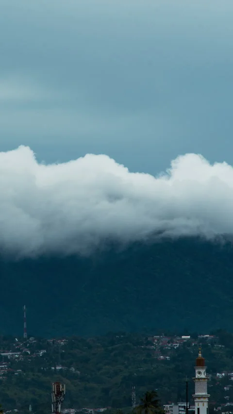 Vertical video - Storm Clouds Timelapse Stock Footage 297496142