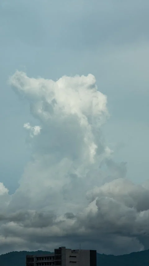 Vertical video - Storm Clouds Timelapse Stock Footage 297496167