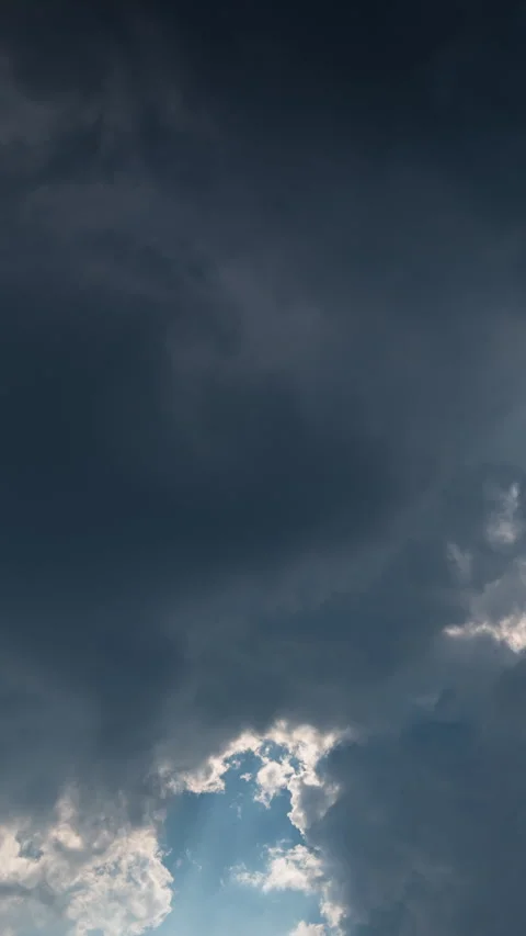 Vertical video - Storm Clouds Timelapse Stock Footage 320277495