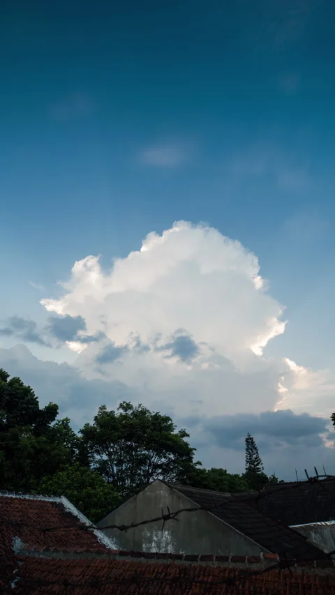 Vertical video - Storm Clouds Timelapse Stock Footage 320284042