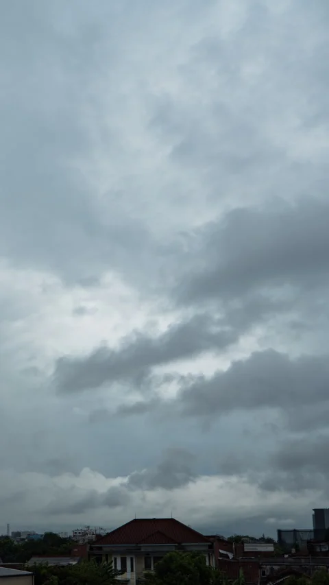 Vertical video - Storm Clouds Timelapse Stock Footage 321815718