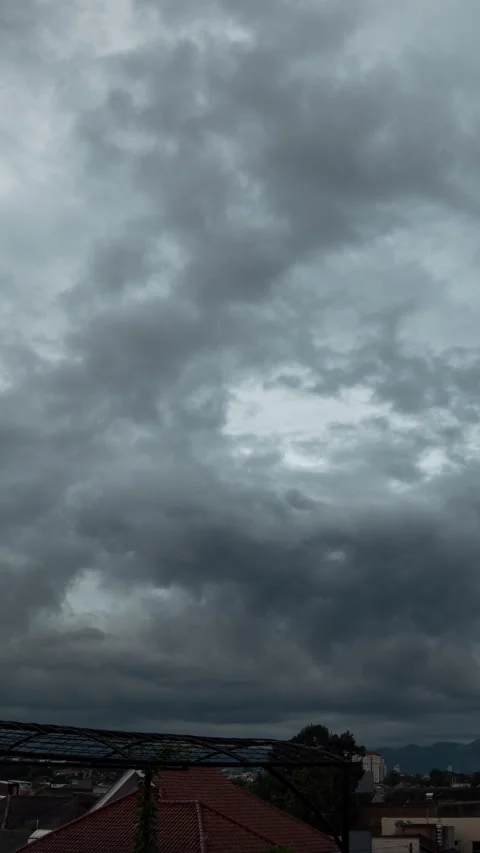 Vertical video - Storm Clouds Timelapse Stock Footage 321815940