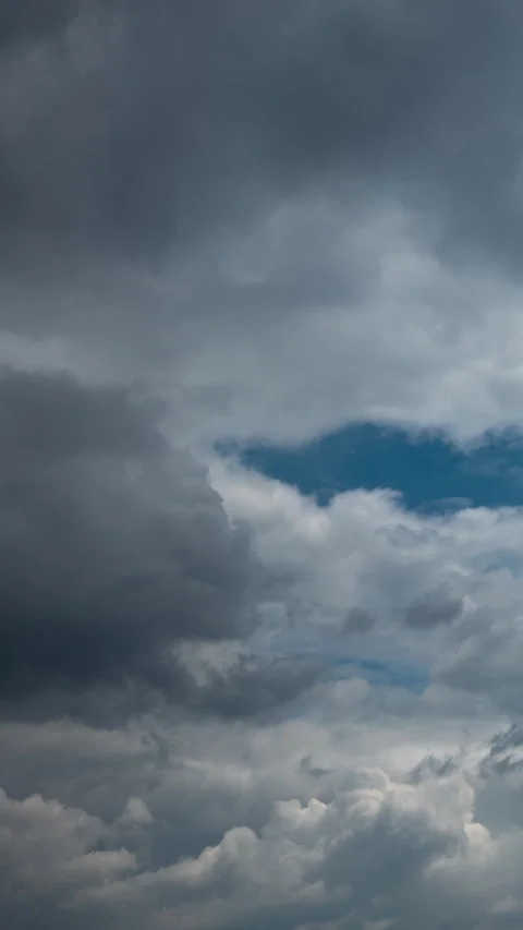 Vertical video - Storm Clouds Timelapse Stock Footage 321816194