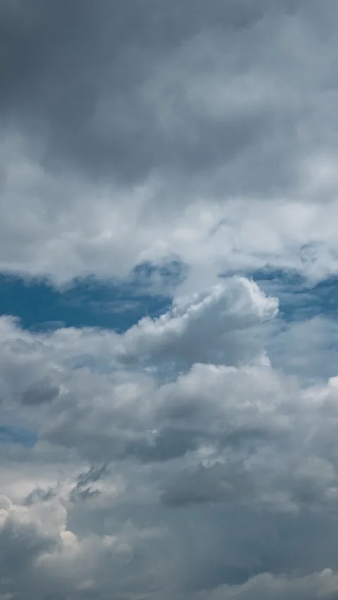 Vertical video - Storm Clouds Timelapse Stock Footage 321816199