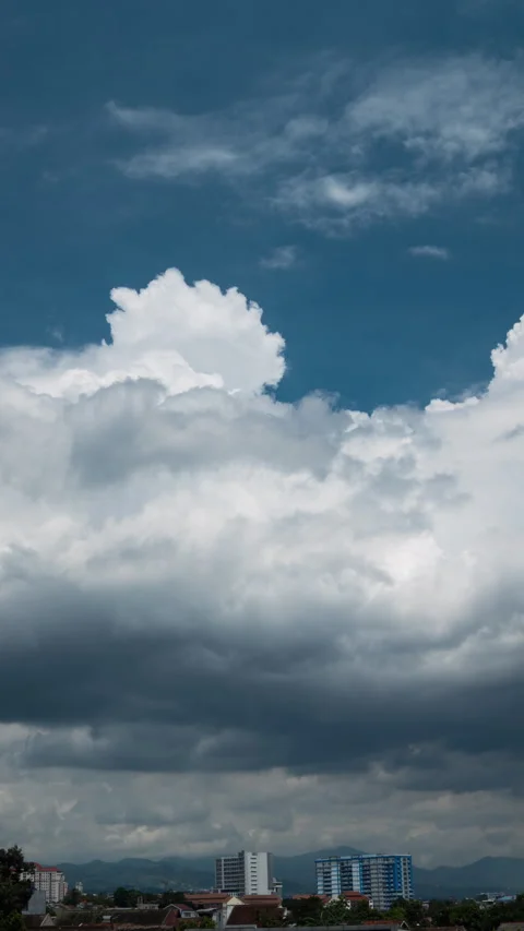 Vertical video - Storm Clouds Timelapse Stock Footage 321816286
