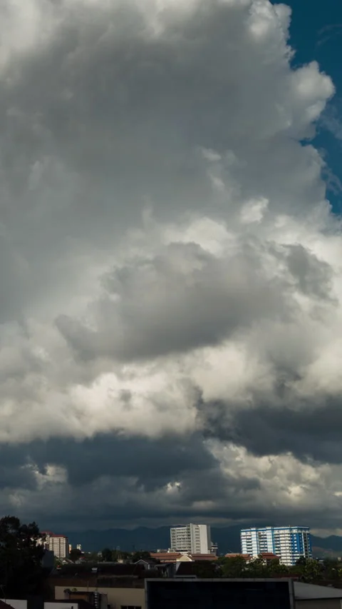 Vertical video - Storm Clouds Timelapse Stock Footage 330533768
